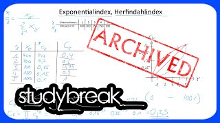[ARCHIVIERT] Exponentialindex, Herfindahlindex | Deskriptive Statistik