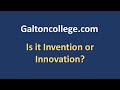 Is it Invention or Innovation?
