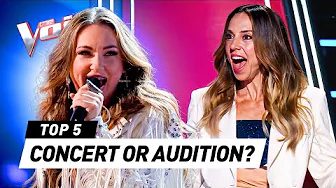 BLIND AUDITIONS That Turn Into CONCERTS on The Voice