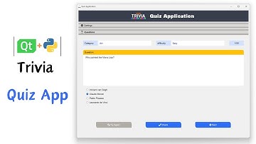 PyQt6 Programs | Quiz App example