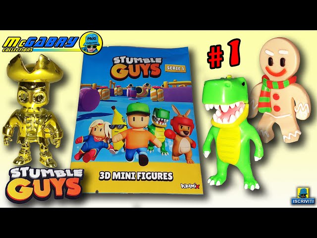 STUMBLE GUYS 3D MINI FIGURES SERIE 1 N.1-UNBOXING EDICOLA DIRAMIX 