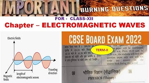 IMPORTANT   QUESTIONS –E.M WAVES  FOR CLASS  12TH  BOARD EXAM- 2022 .PHYSICS HUB BY RAJNISH SAXENA