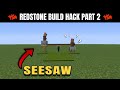 REDSTONE BUILD HACKS IN MINECRAFT | PART 2