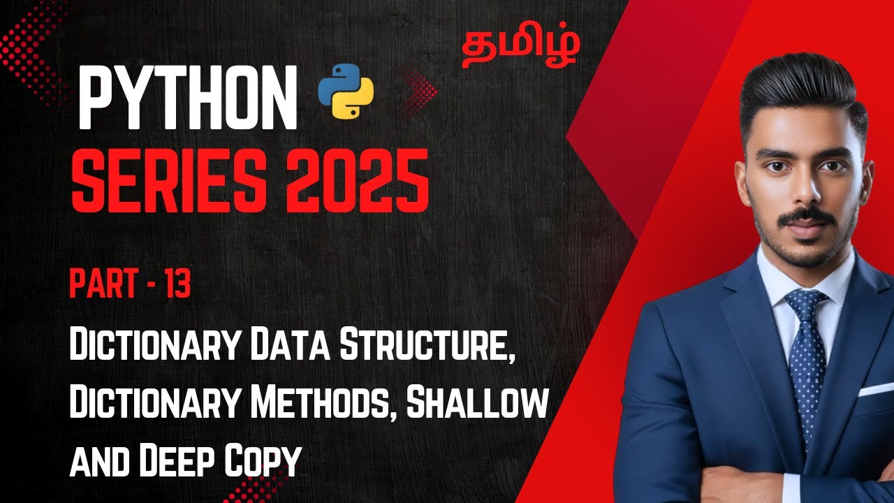 Python in Tamil - Part 13 | Dictionary Data Structure, Dictionary ...