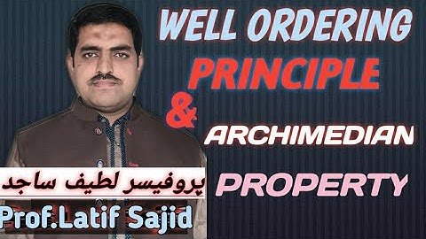 Lec#1||Well Ordering Principle And Archimedian Property| Number THeory||@PRECIOUS LINES ||