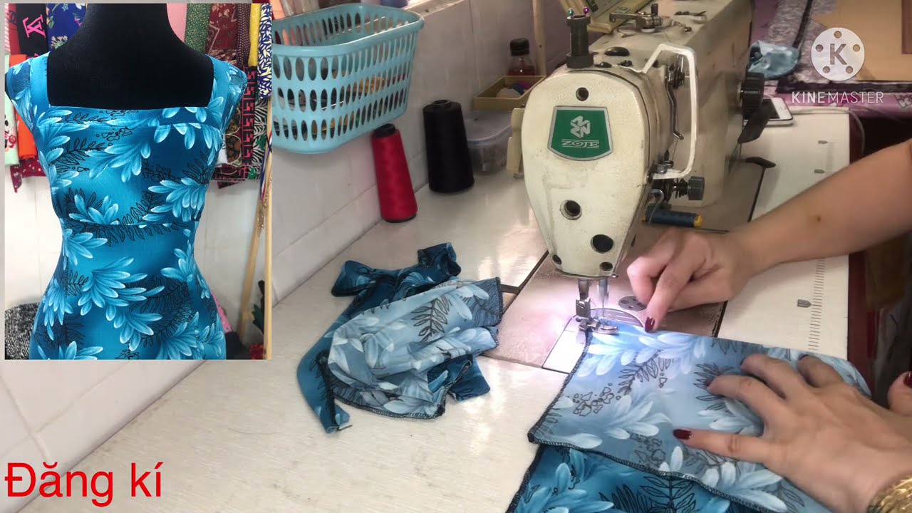 tiệm may vest Update New B14 : may áo cổ vuông nẹp cực dễ ( tiệm may minh ngọc ✌️✌️)
