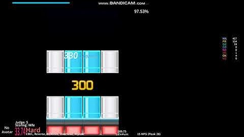 [Etterna] Kimi no Shiranai Monogatari 1x miss 97.77% (98.52% J4)