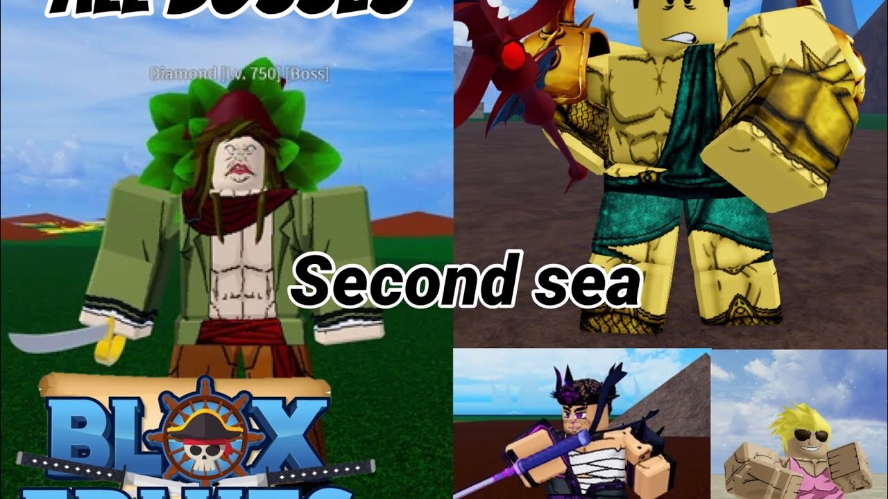 BLOX FRUITS second sea all bosses