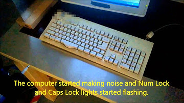 Operation of a personal computer attacked by ESD