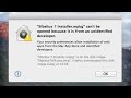 “App can’t be opened because it is from an unidentified developer” Error FIX, can t install app