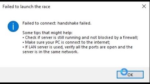 How to fix Assetto Corsa "Handshake Failed" error | Can