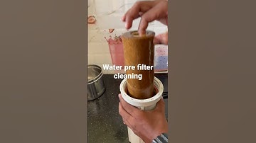 Pre filter spun cleaning