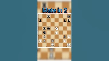 ||Mate in 2|| #shorts #chess  #checkmate #learnchess  #tactics   #chessforbeginners #chessmatetricks