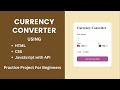 Currency Converter Using JavaScript |API | HTML | CSS - Become Future Star
