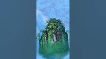 Cách vẽ núi non sơn thuỷ hữu tình #minhtuanart #mythuatminhtuan #vetranmay3d #xuhuongyoutube