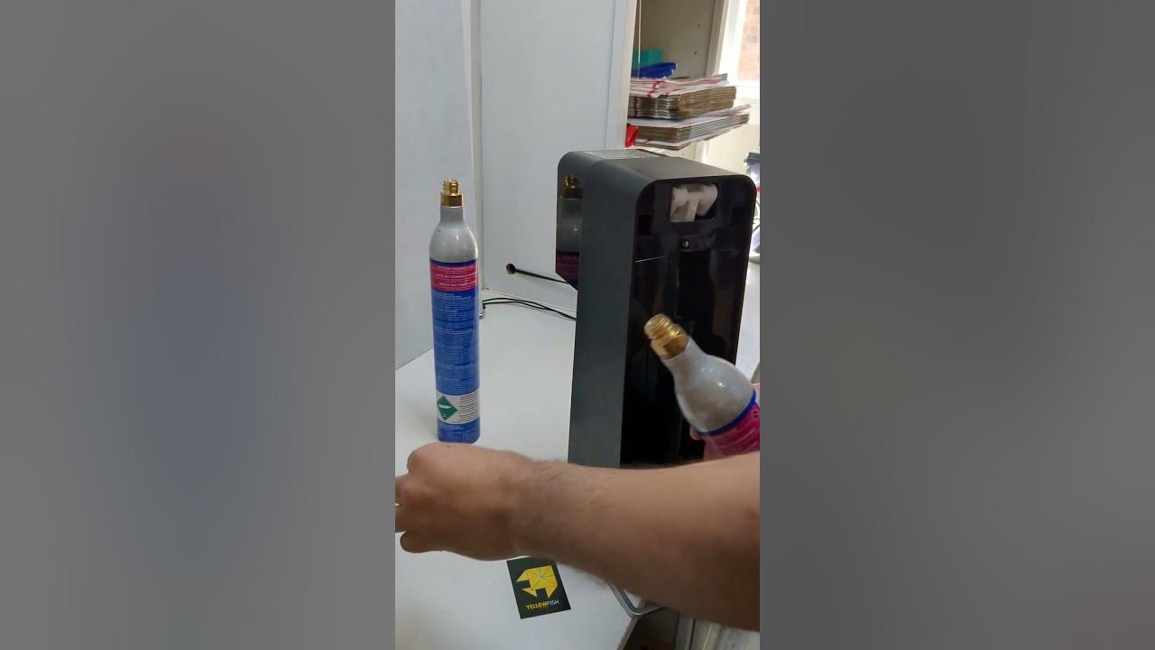 How to replace your SodaStream CO2 gas cylinder 🍾 YouTube
