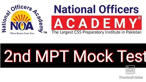 NOA 2nd MPT Mock Test || Download PDF file NOA MPT Screening Mock Test || #css2022