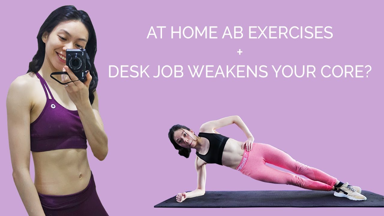 5 At Home Ab Exercises Desk Job Affecting Core Strength Youtube