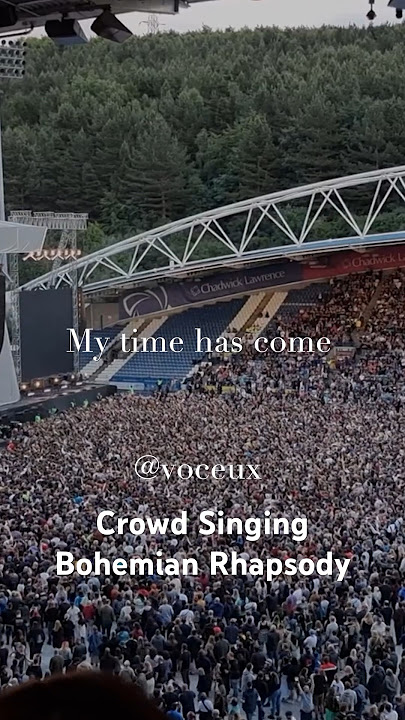 Crowd Singing Bohemian Rhapsody #acapella #vocalsonly #voice #voceux #vocals #freddiemercury #music