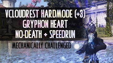 vCR +3 - Gryphon Heart - Hardmode No-death Speedrun // Healer PoV - Summerset ESO