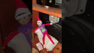 Elf on the shelf ideas -I buddy the Christmas elf broke his foot￼