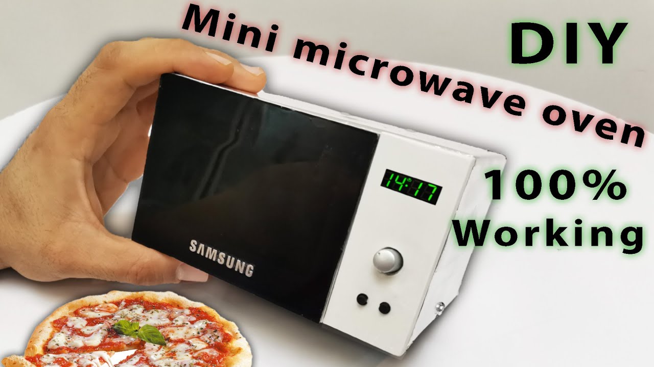 DIY amazing miniature microwave! Working like real oven! 100% 