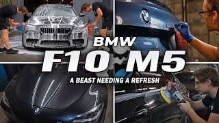 F10 BMW M5 Competition | 7+ DAY Transformation | Singapore Grey Metallic Paint REVIVED!