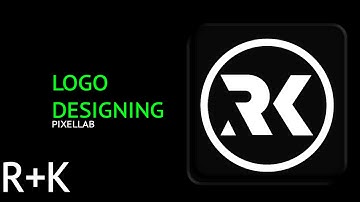 How to Make R K Professional logo Design in pixellab