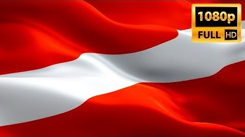 Latvian flag waving in wind video footage Full HD. Realistic Latvian Flag. Latvia flag