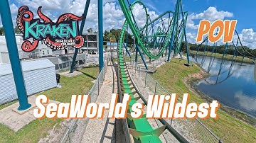 INSANE Kraken Roller Coaster POV | SeaWorld Orlando (Insta360 GO Ultra)