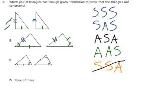 Texas STAAR 2013 Geometry Test #3 Solution