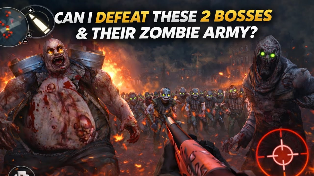 Can I Defeat These 2 Bosses & Their Zombie Army? 😱🔥 | Zombie Shooter ...