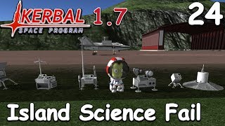 Science Plane Fails - KSP 1.7 - Science Game - Let's Play - 24