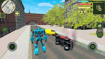 Car Robot Transformer Simulator - Open Futuristic City World Android Gameplay