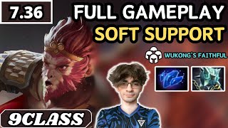 7.36 - 9Class MONKEY KING Soft Support Gameplay 30 ASSISTS - Dota 2 Full Match Gameplay