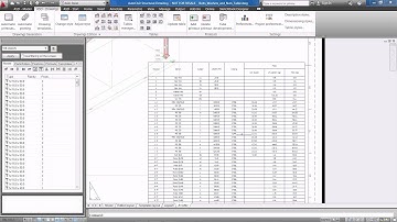 AutoCAD Structural Detailing 2012: Enhanced Tables