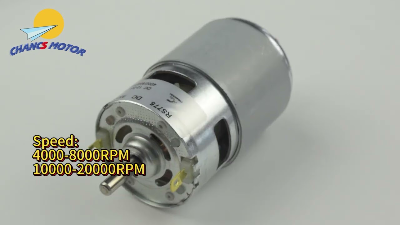 775/895 DC motor, DC 12V /24V available, come with ball bearings.
