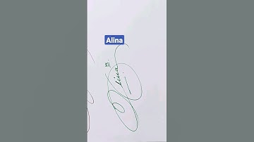 Alina |#signature #calligraphy #shorts #viral #art #artist #trending #handwriting #viralvideo #pen