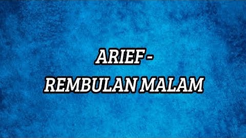 Arief - Rembulan Malam | Cover Vidio Lirik Lagu | Demas Alfy 62