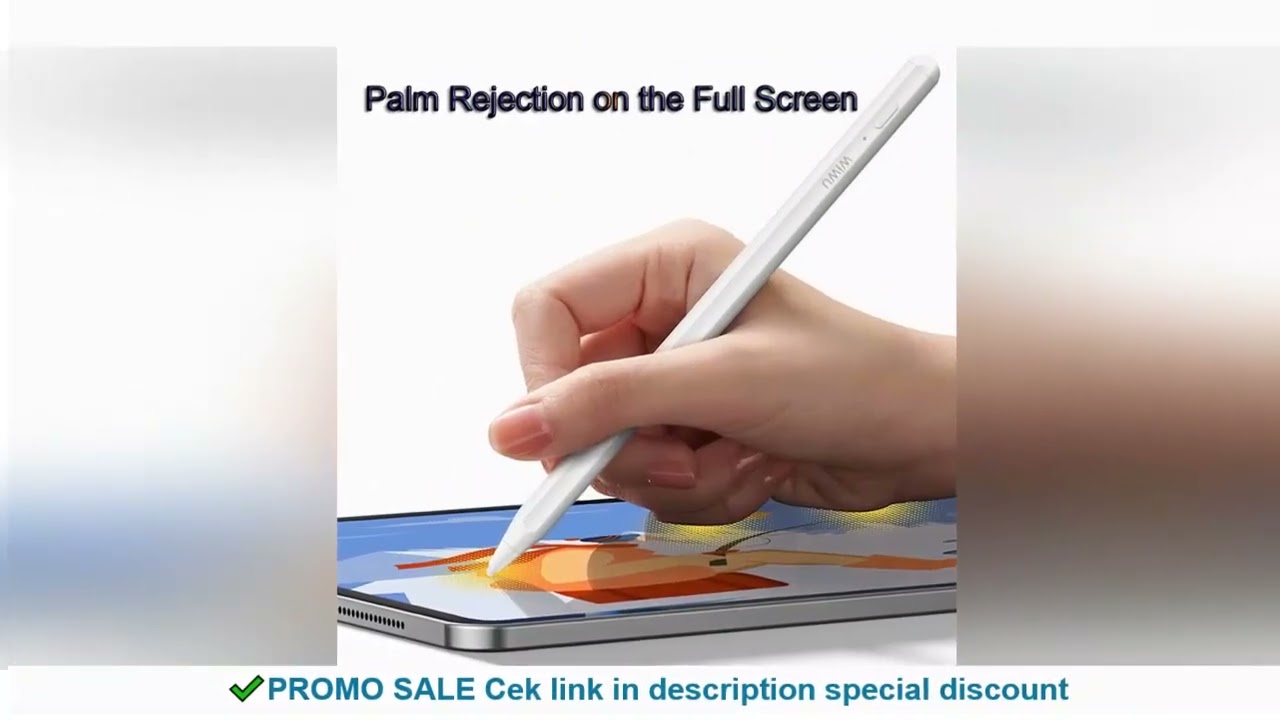 WiWU 2 in 1 Palm Rejection Stylus for iPad Air 6 5 Pro 11 12.9 inch High Sensitivity Universal Touch