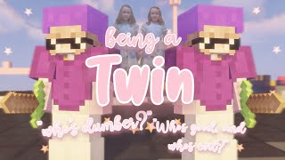 What its like being an Identical Twin || Solo Bedwars Commentary screenshot 5