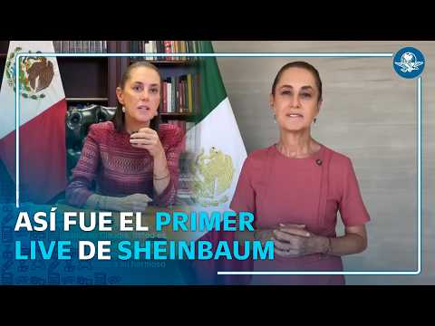 Sheinbaum hace su primer live en TikTok; niega consumo de drogas