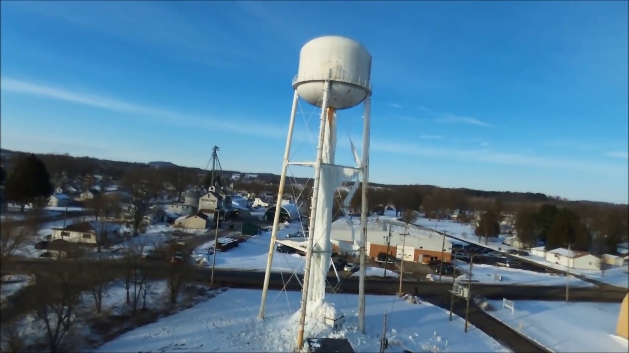 Frozen Water Tower Holmesville Ohio YouTube