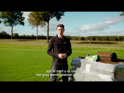 Niet thuis? Geen probleem! Graszoden worden gewoon geleverd + track & trace