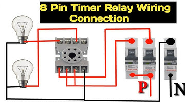 8 pin timer relay wiring diagram | On delay timer wiring connection @MianElectric