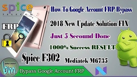 Spice F302 Google Account FRP Bypass Password Lock New Update 2018 Miracle Thundr| By-BajRang Mobile