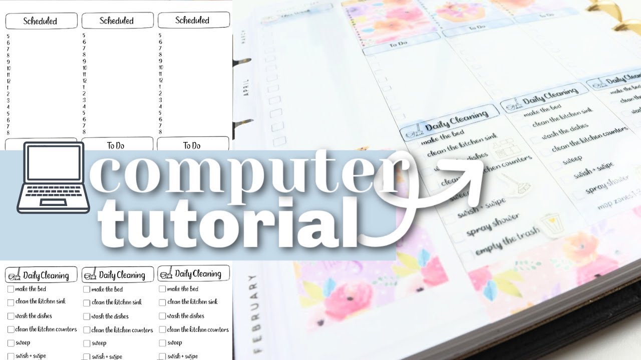 🆓Free Printables! Planner Overlay Microsoft Word Tutorial | Functional ...
