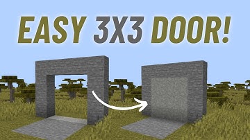 Minecraft 3x3 PISTON Door! #minecraft #easy