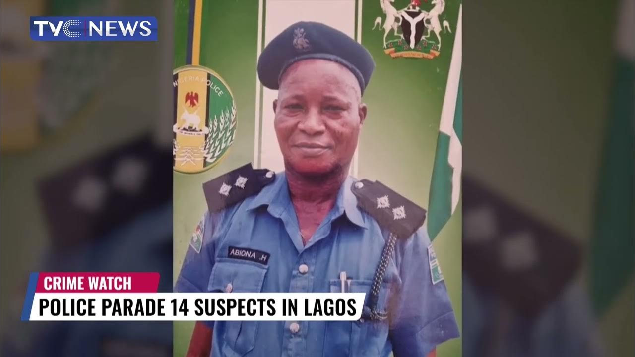 (WATCH) Police Parade 14 Suspects In Lagos