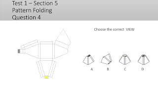 Perceptual Ability Test Pattern Folding DAT PF T1 Q4